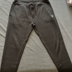Polo by Ralph Lauren Black Men's Fleece Joggers with Drawstring